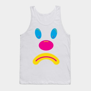 Sad Clown - Cyan Magenta Yellow Tank Top